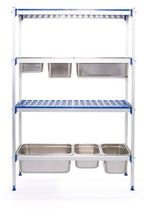 Afbeelding in Gallery-weergave laden, Aluminium opbergrek voor GN containers