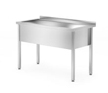 Afbeelding in Gallery-weergave laden, Tafel met enkele wasbak gelast, diepte 700 mm, kamerhoogte 300 mm