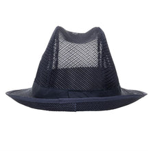 Afbeelding in Gallery-weergave laden, Trilby hoed met haarnetje blauw M