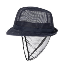 Afbeelding in Gallery-weergave laden, Trilby hoed met haarnetje blauw M
