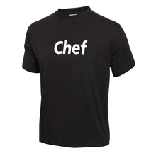 Afbeelding in Gallery-weergave laden, Unisex T-shirt met opdruk Chef zwart L