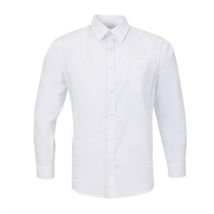 Uniform Works unisex overhemd lange mouw wit L