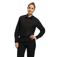 Afbeelding in Gallery-weergave laden, Uniform Works unisex overhemd lange mouw zwart L