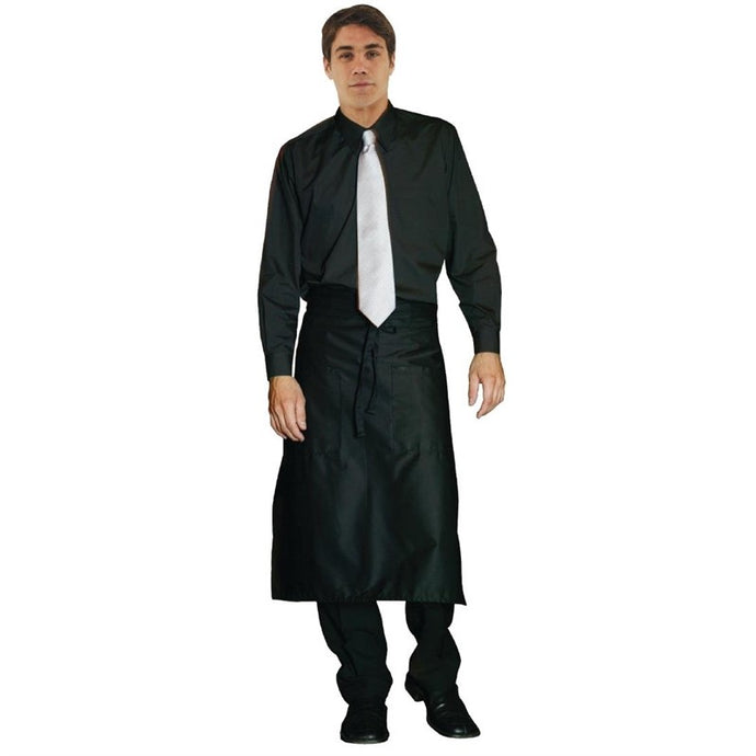 Uniform Works unisex overhemd lange mouw zwart M