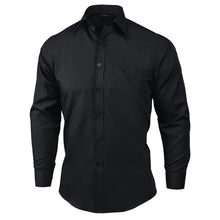 Afbeelding in Gallery-weergave laden, Uniform Works unisex overhemd lange mouw zwart M