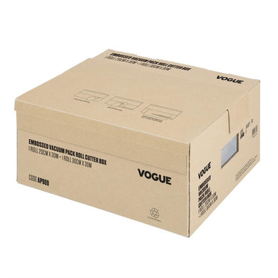 Vogue vacuÃ¼mverpakkingsrol met snijdoos (reliÃ«f) 200 mm en 300 mm dubbelverpakking