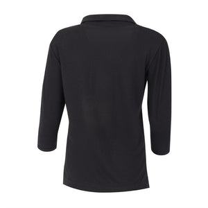 Uniform Works dames T-shirt met V-hals zwart L