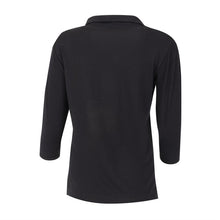 Afbeelding in Gallery-weergave laden, Uniform Works dames T-shirt met V-hals zwart M