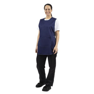 Whites overgooierschort met zak navy blue