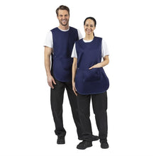 Afbeelding in Gallery-weergave laden, Whites overgooierschort met zak navy blue