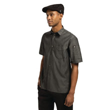 Afbeelding in Gallery-weergave laden, Chef Works Detroit denim shirt korte mouw zwart XXL