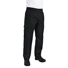 Afbeelding in Gallery-weergave laden, Chef Works unisex slim fit cargo broek zwart L