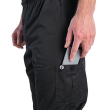 Afbeelding in Gallery-weergave laden, Chef Works unisex slim fit cargo broek zwart XL