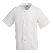 Afbeelding in Gallery-weergave laden, Whites Boston unisex koksbuis korte mouw wit XL