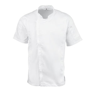 Chef Works Springfield unisex koksbuis met rits wit L