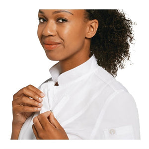 Chef Works Springfield unisex koksbuis met rits wit XL