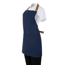 Afbeelding in Gallery-weergave laden, Southside Denim Blauw Short Met Bruine Bandjes