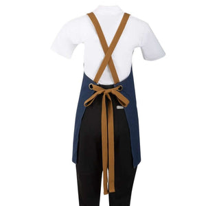 Southside Schort Denim Blauw Met Bruine Bandjes