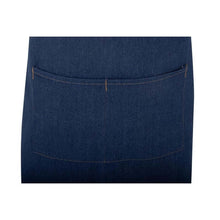 Afbeelding in Gallery-weergave laden, Southside Schort Denim Blauw Met Bruine Bandjes