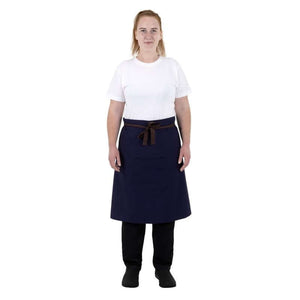 Southside Katoenen Canvas Bistro Schort Marine
