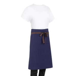 Southside Katoenen Canvas Bistro Schort Marine