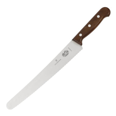 Victorinox gekarteld bakkersmes met houten heft 25,5cm