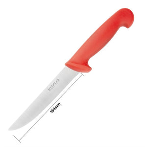 Hygiplas uitbeenmes 15,3cm rood