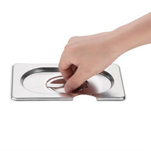 Afbeelding in Gallery-weergave laden, Vogue RVS deksel met lepeluitsparing GN1/9