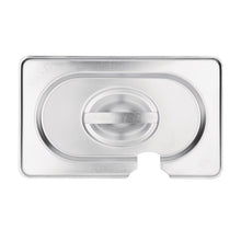 Afbeelding in Gallery-weergave laden, Vogue RVS deksel met lepeluitsparing GN1/9