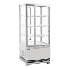 Afbeelding in Gallery-weergave laden, Polar C-serie koelvitrine met gebogen deuren 86L wit