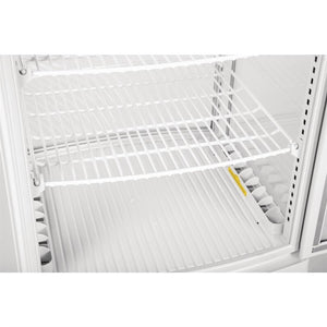 Polar C-serie koelvitrine met gebogen deuren 86L wit