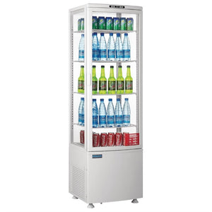 Polar C-serie koelvitrine met gebogen deur 235L