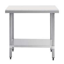 Afbeelding in Gallery-weergave laden, Vogue RVS snijtafel met HDPE snijplank 90cm