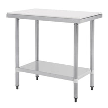 Afbeelding in Gallery-weergave laden, Vogue RVS snijtafel met HDPE snijplank 90cm