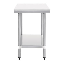 Afbeelding in Gallery-weergave laden, Vogue RVS snijtafel met HDPE snijplank 90cm