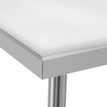 Afbeelding in Gallery-weergave laden, Vogue RVS snijtafel met HDPE snijplank 90cm