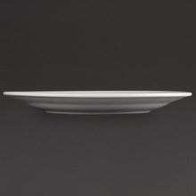 Afbeelding in Gallery-weergave laden, Olympia Athena borden met brede rand 28cm wit (6 stuks)