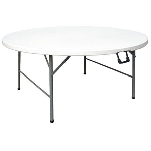 Bolero ronde klaptafel wit 153cm