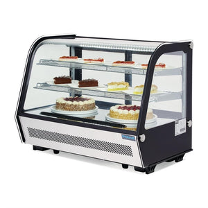 Polar G-serie tafelmodel koelvitrine 160L zwart