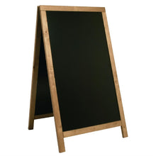 Afbeelding in Gallery-weergave laden, Securit Duplo teakhouten stoepbord 120x68cm