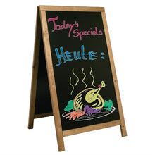 Afbeelding in Gallery-weergave laden, Securit Duplo teakhouten stoepbord 120x68cm