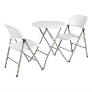 Bolero opklapbare stoelen wit (2 stuks)