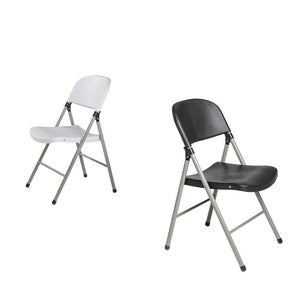 Bolero opklapbare stoelen wit (2 stuks)