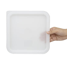 Afbeelding in Gallery-weergave laden, Hygiplas vierkant deksel wit medium