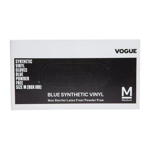 Hygiplas vinyl handschoenen blauw poedervrij L (100 stuks)