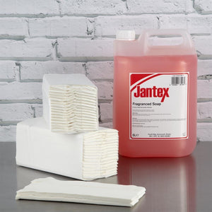 Jantex 160-pak C-gevouwen handdoeken 2-laags wit (15 stuks)