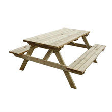 Afbeelding in Gallery-weergave laden, Rowlinson houten picknicktafel 150cm