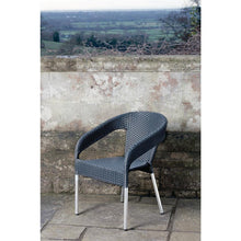 Afbeelding in Gallery-weergave laden, Bolero polyrotan indoor/outdoor stoelen houtskool (4 stuks)
