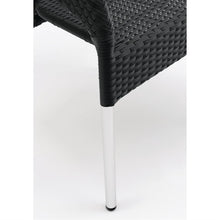 Afbeelding in Gallery-weergave laden, Bolero polyrotan indoor/outdoor stoelen houtskool (4 stuks)