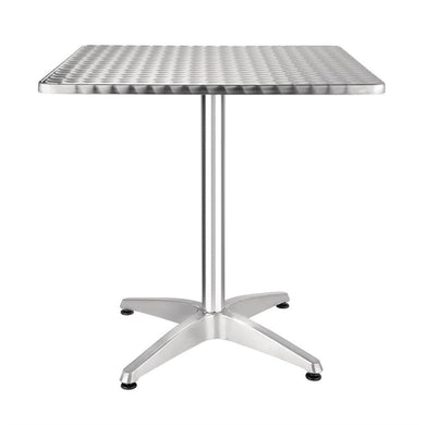 Bolero vierkante RVS bistrotafel 70cm